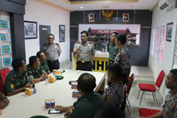  Polres Inhil Terima Kunjungan Personel Kodim Inhil